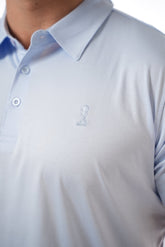 Baby Blue Pawn Embrodiery Polo